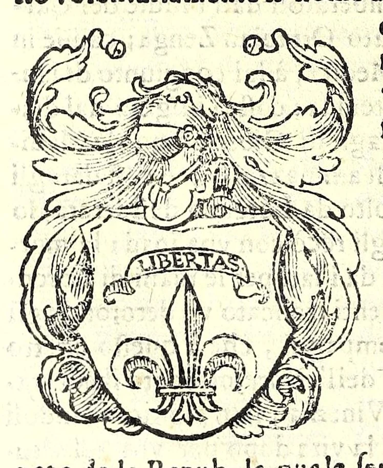 An illustration from Della nobilta dell'Italia parte prima[-seconda], 1615, leaf 252