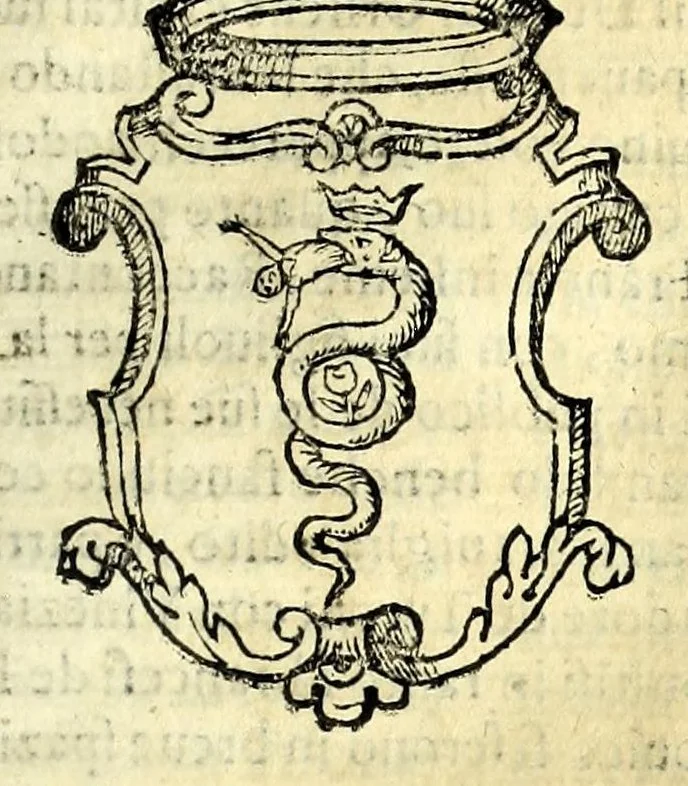 An illustration from Della nobilta dell'Italia parte prima[-seconda], 1615, leaf 381