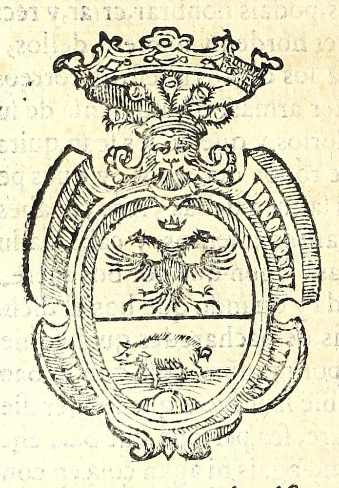 An illustration from Della nobilta dell'Italia parte prima[-seconda], 1615, leaf 454