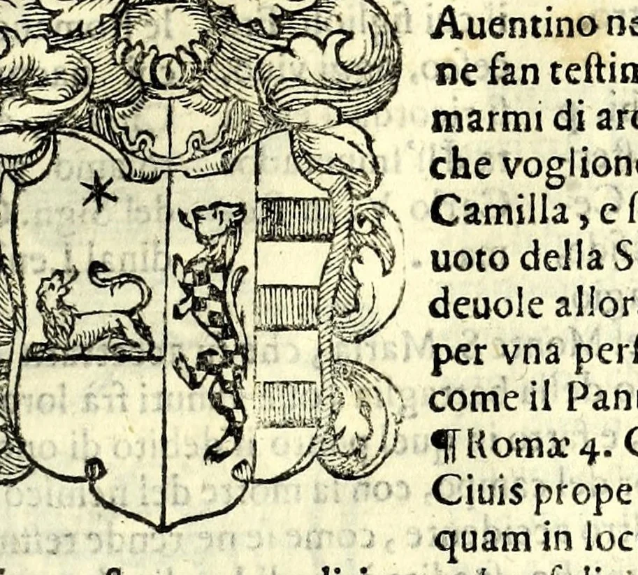 An illustration from Della nobilta dell'Italia parte prima[-seconda], 1615, leaf 493