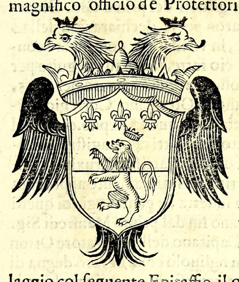 An illustration from Della nobilta dell'Italia parte prima[-seconda], 1615, leaf 589