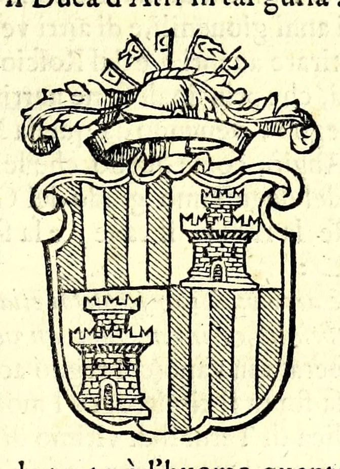 An illustration from Della nobilta dell'Italia parte prima[-seconda], 1615, leaf 643