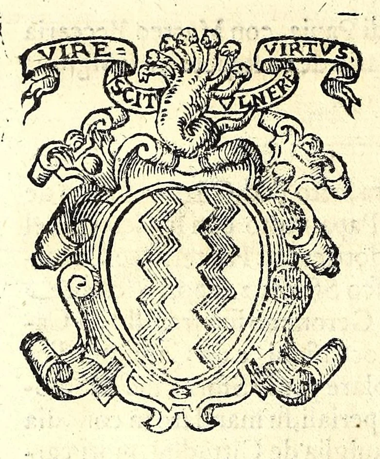 An illustration from Della nobilta dell'Italia parte prima[-seconda], 1615, leaf 68