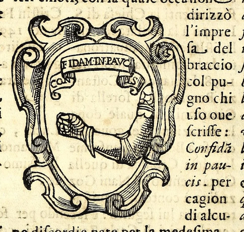An illustration from Della nobilta dell'Italia parte prima[-seconda], 1615, leaf 84