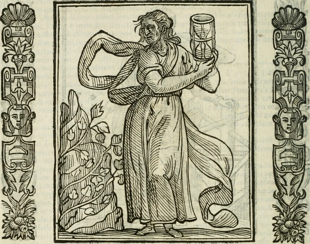 An illustration from Della nouissima Iconologia di Cesare Ripa Perugino Caualier de SS. Mauritio & Lazzaro : parte prima [-terza] : nella quale si descriuono diuerse imagini di virtu, vitij, affetti, passioni humane, arti, discipline, humori, elementi, corpi celesti, prouincie d'Italia, fiumi tutte parte del mondo, & altre infinite materie : opera utile ad oratori, predicatori, poeti, pittori, scultori, disegnatori, & ad'ogni studioso : per inuentar concetti, emblemi, ed'imprese, per diuisare qual si voglia apparato nutiale, funerale, trionsale : per rappresentar poemi drammatici, e per figurare co' suoi proprij simboli ciò che può cadere in pensiero humano : ampliata in quest' ultima editione non solo dallostesso auttore di trecento e cinquantadue imagini con molti discorsi pieni di varia eruditione & con molti indici copiosi, 1625, leaf 117