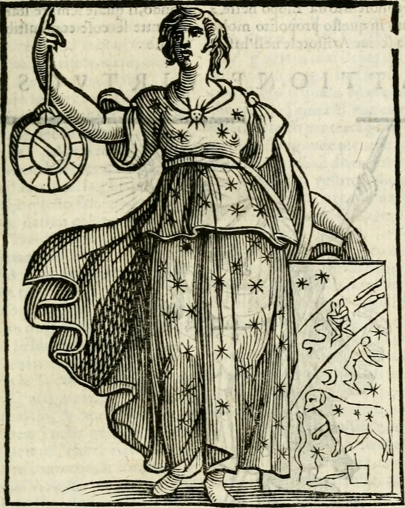 An illustration from Della nouissima Iconologia di Cesare Ripa Perugino Caualier de SS. Mauritio & Lazzaro : parte prima [-terza] : nella quale si descriuono diuerse imagini di virtu, vitij, affetti, passioni humane, arti, discipline, humori, elementi, corpi celesti, prouincie d'Italia, fiumi tutte parte del mondo, & altre infinite materie : opera utile ad oratori, predicatori, poeti, pittori, scultori, disegnatori, & ad'ogni studioso : per inuentar concetti, emblemi, ed'imprese, per diuisare qual si voglia apparato nutiale, funerale, trionsale : per rappresentar poemi drammatici, e per figurare co' suoi proprij simboli ciò che può cadere in pensiero humano : ampliata in quest' ultima editione non solo dallostesso auttore di trecento e cinquantadue imagini con molti discorsi pieni di varia eruditione & con molti indici copiosi, 1625, leaf 118