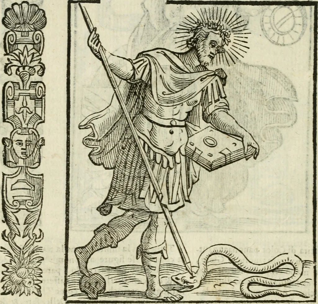 An illustration from Della nouissima Iconologia di Cesare Ripa Perugino Caualier de SS. Mauritio & Lazzaro : parte prima [-terza] : nella quale si descriuono diuerse imagini di virtu, vitij, affetti, passioni humane, arti, discipline, humori, elementi, corpi celesti, prouincie d'Italia, fiumi tutte parte del mondo, & altre infinite materie : opera utile ad oratori, predicatori, poeti, pittori, scultori, disegnatori, & ad'ogni studioso : per inuentar concetti, emblemi, ed'imprese, per diuisare qual si voglia apparato nutiale, funerale, trionsale : per rappresentar poemi drammatici, e per figurare co' suoi proprij simboli ciò che può cadere in pensiero humano : ampliata in quest' ultima editione non solo dallostesso auttore di trecento e cinquantadue imagini con molti discorsi pieni di varia eruditione & con molti indici copiosi, 1625, leaf 119
