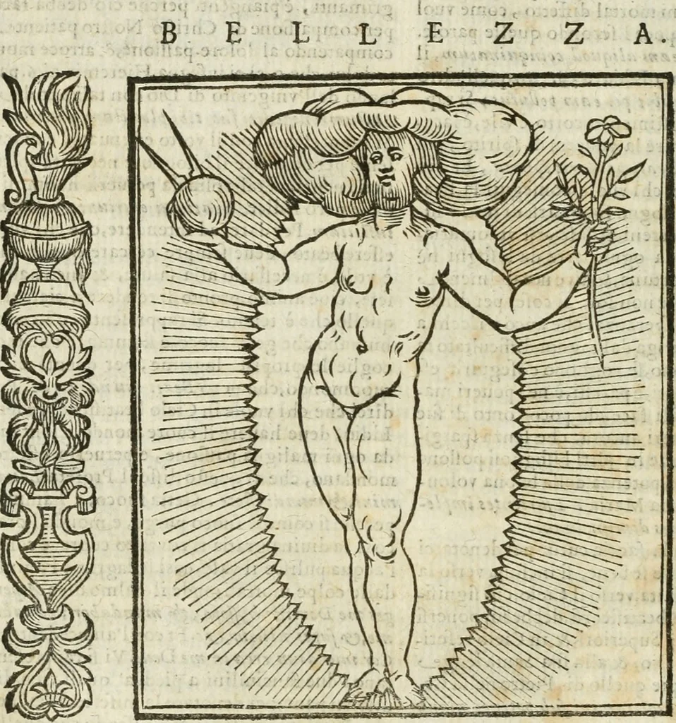 An illustration from Della nouissima Iconologia di Cesare Ripa Perugino Caualier de SS. Mauritio & Lazzaro : parte prima [-terza] : nella quale si descriuono diuerse imagini di virtu, vitij, affetti, passioni humane, arti, discipline, humori, elementi, corpi celesti, prouincie d'Italia, fiumi tutte parte del mondo, & altre infinite materie : opera utile ad oratori, predicatori, poeti, pittori, scultori, disegnatori, & ad'ogni studioso : per inuentar concetti, emblemi, ed'imprese, per diuisare qual si voglia apparato nutiale, funerale, trionsale : per rappresentar poemi drammatici, e per figurare co' suoi proprij simboli ciò che può cadere in pensiero humano : ampliata in quest' ultima editione non solo dallostesso auttore di trecento e cinquantadue imagini con molti discorsi pieni di varia eruditione & con molti indici copiosi, 1625, leaf 131
