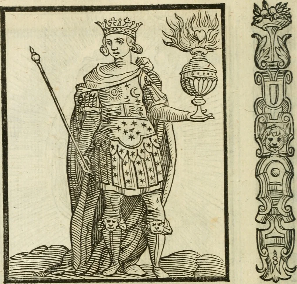 An illustration from Della nouissima Iconologia di Cesare Ripa Perugino Caualier de SS. Mauritio & Lazzaro : parte prima [-terza] : nella quale si descriuono diuerse imagini di virtu, vitij, affetti, passioni humane, arti, discipline, humori, elementi, corpi celesti, prouincie d'Italia, fiumi tutte parte del mondo, & altre infinite materie : opera utile ad oratori, predicatori, poeti, pittori, scultori, disegnatori, & ad'ogni studioso : per inuentar concetti, emblemi, ed'imprese, per diuisare qual si voglia apparato nutiale, funerale, trionsale : per rappresentar poemi drammatici, e per figurare co' suoi proprij simboli ciò che può cadere in pensiero humano : ampliata in quest' ultima editione non solo dallostesso auttore di trecento e cinquantadue imagini con molti discorsi pieni di varia eruditione & con molti indici copiosi, 1625, leaf 165