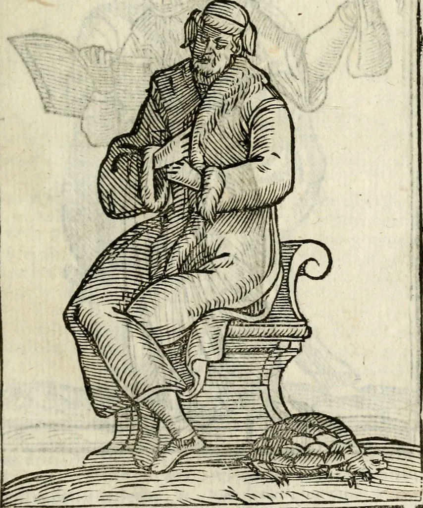 An illustration from Della nouissima Iconologia di Cesare Ripa Perugino Caualier de SS. Mauritio & Lazzaro : parte prima [-terza] : nella quale si descriuono diuerse imagini di virtu, vitij, affetti, passioni humane, arti, discipline, humori, elementi, corpi celesti, prouincie d'Italia, fiumi tutte parte del mondo, & altre infinite materie : opera utile ad oratori, predicatori, poeti, pittori, scultori, disegnatori, & ad'ogni studioso : per inuentar concetti, emblemi, ed'imprese, per diuisare qual si voglia apparato nutiale, funerale, trionsale : per rappresentar poemi drammatici, e per figurare co' suoi proprij simboli ciò che può cadere in pensiero humano : ampliata in quest' ultima editione non solo dallostesso auttore di trecento e cinquantadue imagini con molti discorsi pieni di varia eruditione & con molti indici copiosi, 1625, leaf 174