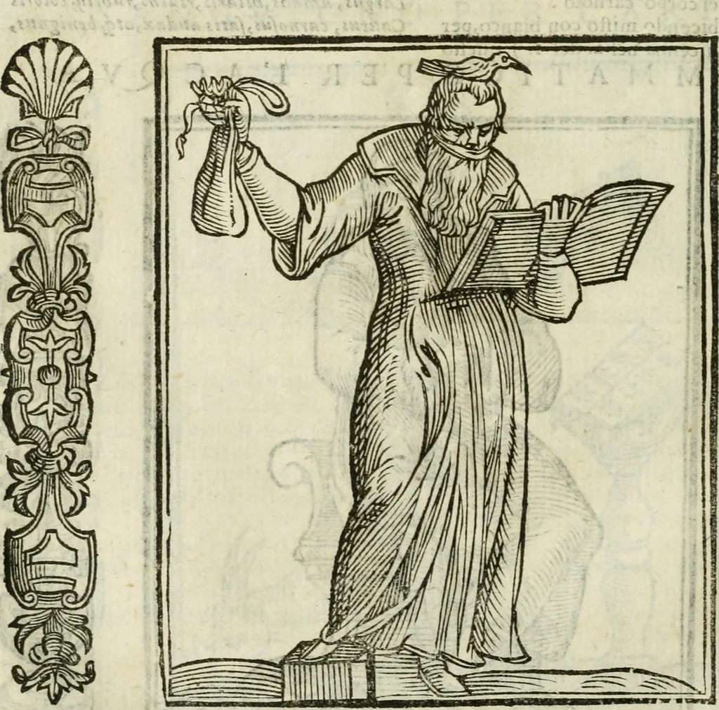An illustration from Della nouissima Iconologia di Cesare Ripa Perugino Caualier de SS. Mauritio & Lazzaro : parte prima [-terza] : nella quale si descriuono diuerse imagini di virtu, vitij, affetti, passioni humane, arti, discipline, humori, elementi, corpi celesti, prouincie d'Italia, fiumi tutte parte del mondo, & altre infinite materie : opera utile ad oratori, predicatori, poeti, pittori, scultori, disegnatori, & ad'ogni studioso : per inuentar concetti, emblemi, ed'imprese, per diuisare qual si voglia apparato nutiale, funerale, trionsale : per rappresentar poemi drammatici, e per figurare co' suoi proprij simboli ciò che può cadere in pensiero humano : ampliata in quest' ultima editione non solo dallostesso auttore di trecento e cinquantadue imagini con molti discorsi pieni di varia eruditione & con molti indici copiosi, 1625, leaf 175