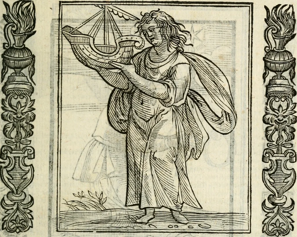 An illustration from Della nouissima Iconologia di Cesare Ripa Perugino Caualier de SS. Mauritio & Lazzaro : parte prima [-terza] : nella quale si descriuono diuerse imagini di virtu, vitij, affetti, passioni humane, arti, discipline, humori, elementi, corpi celesti, prouincie d'Italia, fiumi tutte parte del mondo, & altre infinite materie : opera utile ad oratori, predicatori, poeti, pittori, scultori, disegnatori, & ad'ogni studioso : per inuentar concetti, emblemi, ed'imprese, per diuisare qual si voglia apparato nutiale, funerale, trionsale : per rappresentar poemi drammatici, e per figurare co' suoi proprij simboli ciò che può cadere in pensiero humano : ampliata in quest' ultima editione non solo dallostesso auttore di trecento e cinquantadue imagini con molti discorsi pieni di varia eruditione & con molti indici copiosi, 1625, leaf 182