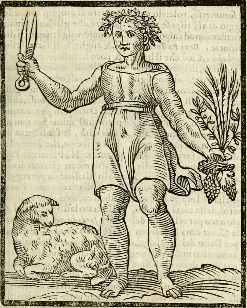 An illustration from Della nouissima Iconologia di Cesare Ripa Perugino Caualier de SS. Mauritio & Lazzaro : parte prima [-terza] : nella quale si descriuono diuerse imagini di virtu, vitij, affetti, passioni humane, arti, discipline, humori, elementi, corpi celesti, prouincie d'Italia, fiumi tutte parte del mondo, & altre infinite materie : opera utile ad oratori, predicatori, poeti, pittori, scultori, disegnatori, & ad'ogni studioso : per inuentar concetti, emblemi, ed'imprese, per diuisare qual si voglia apparato nutiale, funerale, trionsale : per rappresentar poemi drammatici, e per figurare co' suoi proprij simboli ciò che può cadere in pensiero humano : ampliata in quest' ultima editione non solo dallostesso auttore di trecento e cinquantadue imagini con molti discorsi pieni di varia eruditione & con molti indici copiosi, 1625, leaf 212