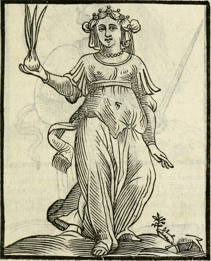 An illustration from Della nouissima Iconologia di Cesare Ripa Perugino Caualier de SS. Mauritio & Lazzaro : parte prima [-terza] : nella quale si descriuono diuerse imagini di virtu, vitij, affetti, passioni humane, arti, discipline, humori, elementi, corpi celesti, prouincie d'Italia, fiumi tutte parte del mondo, & altre infinite materie : opera utile ad oratori, predicatori, poeti, pittori, scultori, disegnatori, & ad'ogni studioso : per inuentar concetti, emblemi, ed'imprese, per diuisare qual si voglia apparato nutiale, funerale, trionsale : per rappresentar poemi drammatici, e per figurare co' suoi proprij simboli ciò che può cadere in pensiero humano : ampliata in quest' ultima editione non solo dallostesso auttore di trecento e cinquantadue imagini con molti discorsi pieni di varia eruditione & con molti indici copiosi, 1625, leaf 230