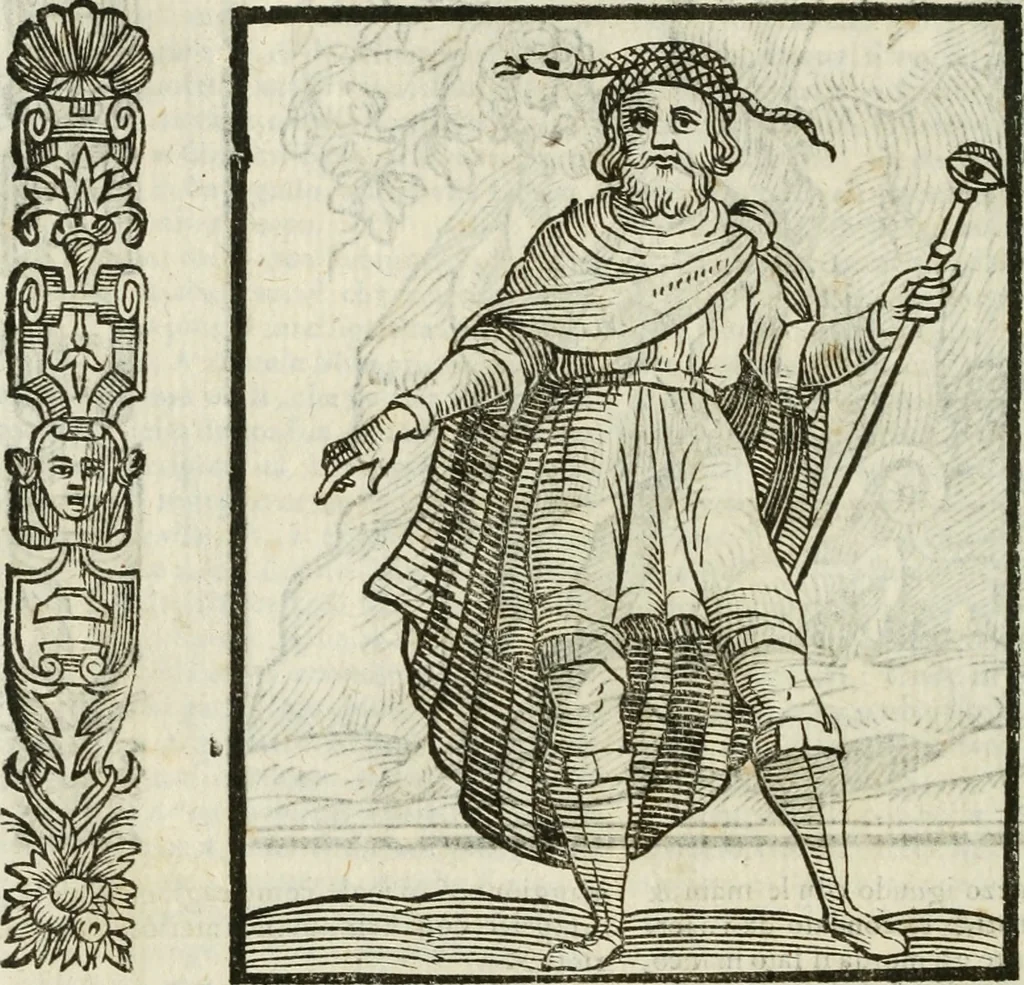 An illustration from Della nouissima Iconologia di Cesare Ripa Perugino Caualier de SS. Mauritio & Lazzaro : parte prima [-terza] : nella quale si descriuono diuerse imagini di virtu, vitij, affetti, passioni humane, arti, discipline, humori, elementi, corpi celesti, prouincie d'Italia, fiumi tutte parte del mondo, & altre infinite materie : opera utile ad oratori, predicatori, poeti, pittori, scultori, disegnatori, & ad'ogni studioso : per inuentar concetti, emblemi, ed'imprese, per diuisare qual si voglia apparato nutiale, funerale, trionsale : per rappresentar poemi drammatici, e per figurare co' suoi proprij simboli ciò che può cadere in pensiero humano : ampliata in quest' ultima editione non solo dallostesso auttore di trecento e cinquantadue imagini con molti discorsi pieni di varia eruditione & con molti indici copiosi, 1625, leaf 251