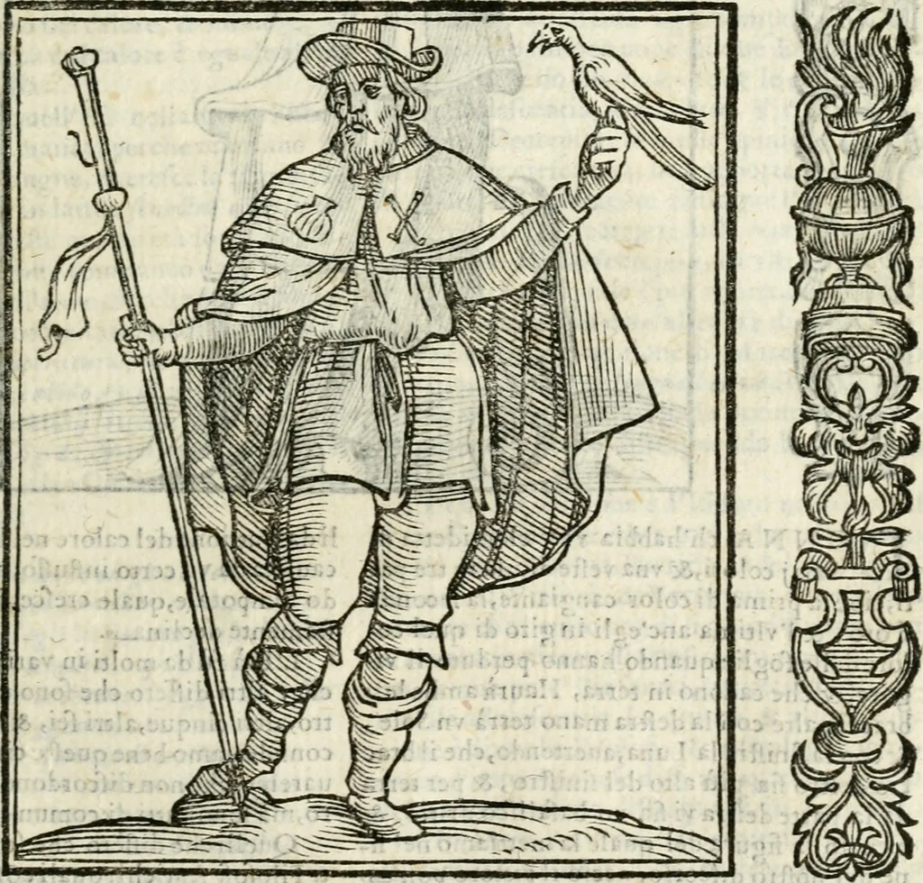 An illustration from Della nouissima Iconologia di Cesare Ripa Perugino Caualier de SS. Mauritio & Lazzaro : parte prima [-terza] : nella quale si descriuono diuerse imagini di virtu, vitij, affetti, passioni humane, arti, discipline, humori, elementi, corpi celesti, prouincie d'Italia, fiumi tutte parte del mondo, & altre infinite materie : opera utile ad oratori, predicatori, poeti, pittori, scultori, disegnatori, & ad'ogni studioso : per inuentar concetti, emblemi, ed'imprese, per diuisare qual si voglia apparato nutiale, funerale, trionsale : per rappresentar poemi drammatici, e per figurare co' suoi proprij simboli ciò che può cadere in pensiero humano : ampliata in quest' ultima editione non solo dallostesso auttore di trecento e cinquantadue imagini con molti discorsi pieni di varia eruditione & con molti indici copiosi, 1625, leaf 272