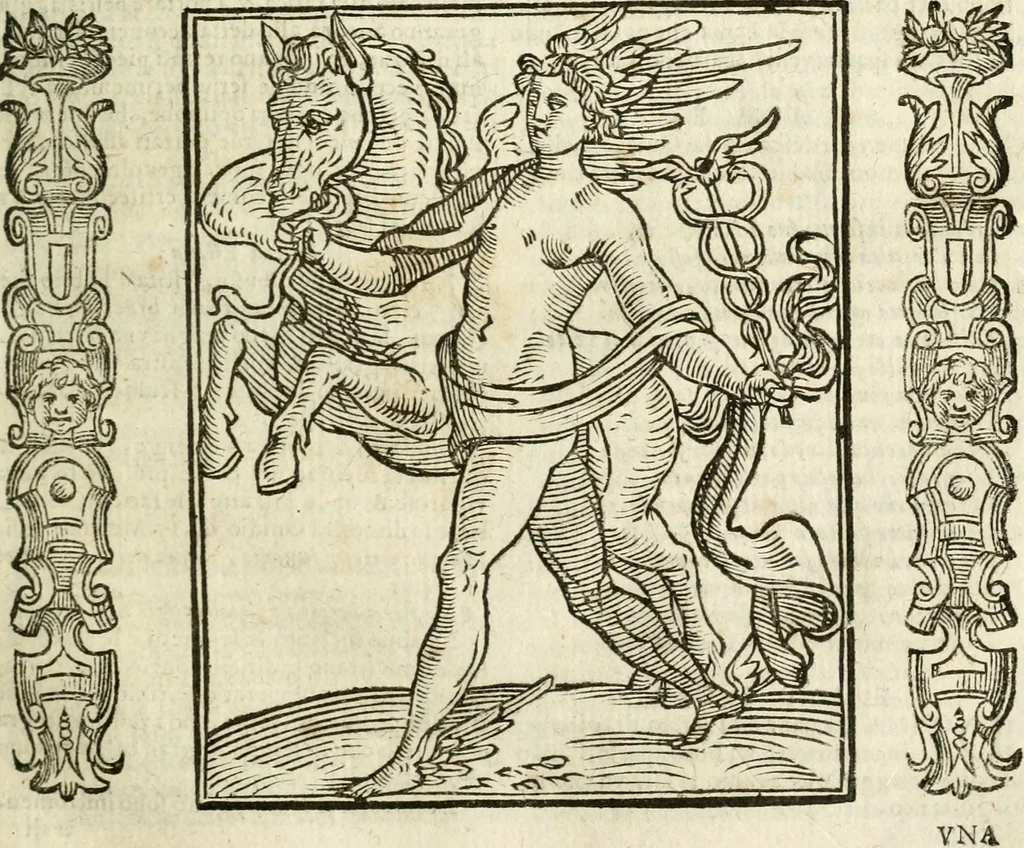An illustration from Della nouissima Iconologia di Cesare Ripa Perugino Caualier de SS. Mauritio & Lazzaro : parte prima [-terza] : nella quale si descriuono diuerse imagini di virtu, vitij, affetti, passioni humane, arti, discipline, humori, elementi, corpi celesti, prouincie d'Italia, fiumi tutte parte del mondo, & altre infinite materie : opera utile ad oratori, predicatori, poeti, pittori, scultori, disegnatori, & ad'ogni studioso : per inuentar concetti, emblemi, ed'imprese, per diuisare qual si voglia apparato nutiale, funerale, trionsale : per rappresentar poemi drammatici, e per figurare co' suoi proprij simboli ciò che può cadere in pensiero humano : ampliata in quest' ultima editione non solo dallostesso auttore di trecento e cinquantadue imagini con molti discorsi pieni di varia eruditione & con molti indici copiosi, 1625, leaf 282