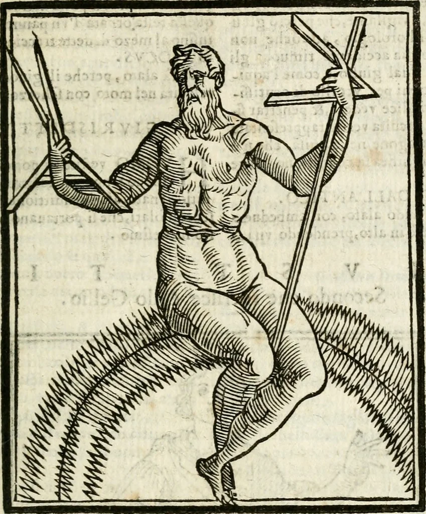 An illustration from Della nouissima Iconologia di Cesare Ripa Perugino Caualier de SS. Mauritio & Lazzaro : parte prima [-terza] : nella quale si descriuono diuerse imagini di virtu, vitij, affetti, passioni humane, arti, discipline, humori, elementi, corpi celesti, prouincie d'Italia, fiumi tutte parte del mondo, & altre infinite materie : opera utile ad oratori, predicatori, poeti, pittori, scultori, disegnatori, & ad'ogni studioso : per inuentar concetti, emblemi, ed'imprese, per diuisare qual si voglia apparato nutiale, funerale, trionsale : per rappresentar poemi drammatici, e per figurare co' suoi proprij simboli ciò che può cadere in pensiero humano : ampliata in quest' ultima editione non solo dallostesso auttore di trecento e cinquantadue imagini con molti discorsi pieni di varia eruditione & con molti indici copiosi, 1625, leaf 344