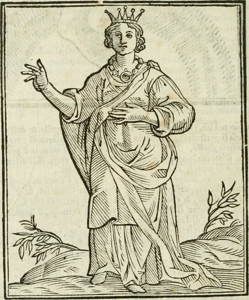 An illustration from Della nouissima Iconologia di Cesare Ripa Perugino Caualier de SS. Mauritio & Lazzaro : parte prima [-terza] : nella quale si descriuono diuerse imagini di virtu, vitij, affetti, passioni humane, arti, discipline, humori, elementi, corpi celesti, prouincie d'Italia, fiumi tutte parte del mondo, & altre infinite materie : opera utile ad oratori, predicatori, poeti, pittori, scultori, disegnatori, & ad'ogni studioso : per inuentar concetti, emblemi, ed'imprese, per diuisare qual si voglia apparato nutiale, funerale, trionsale : per rappresentar poemi drammatici, e per figurare co' suoi proprij simboli ciò che può cadere in pensiero humano : ampliata in quest' ultima editione non solo dallostesso auttore di trecento e cinquantadue imagini con molti discorsi pieni di varia eruditione & con molti indici copiosi, 1625, leaf 345