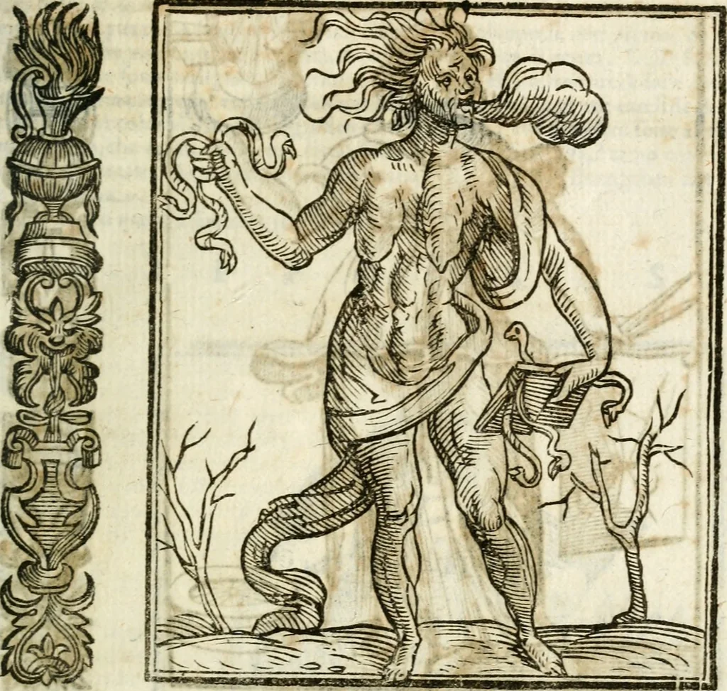 An illustration from Della nouissima Iconologia di Cesare Ripa Perugino Caualier de SS. Mauritio & Lazzaro : parte prima [-terza] : nella quale si descriuono diuerse imagini di virtu, vitij, affetti, passioni humane, arti, discipline, humori, elementi, corpi celesti, prouincie d'Italia, fiumi tutte parte del mondo, & altre infinite materie : opera utile ad oratori, predicatori, poeti, pittori, scultori, disegnatori, & ad'ogni studioso : per inuentar concetti, emblemi, ed'imprese, per diuisare qual si voglia apparato nutiale, funerale, trionsale : per rappresentar poemi drammatici, e per figurare co' suoi proprij simboli ciò che può cadere in pensiero humano : ampliata in quest' ultima editione non solo dallostesso auttore di trecento e cinquantadue imagini con molti discorsi pieni di varia eruditione & con molti indici copiosi, 1625, leaf 356