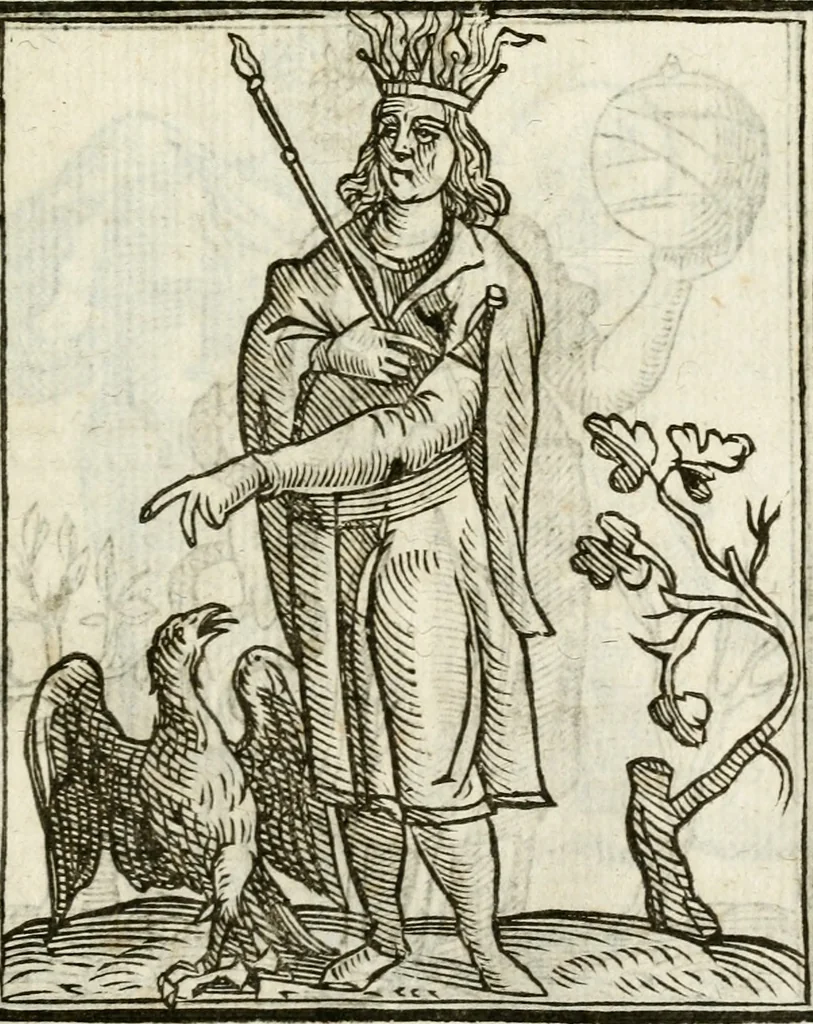 An illustration from Della nouissima Iconologia di Cesare Ripa Perugino Caualier de SS. Mauritio & Lazzaro : parte prima [-terza] : nella quale si descriuono diuerse imagini di virtu, vitij, affetti, passioni humane, arti, discipline, humori, elementi, corpi celesti, prouincie d'Italia, fiumi tutte parte del mondo, & altre infinite materie : opera utile ad oratori, predicatori, poeti, pittori, scultori, disegnatori, & ad'ogni studioso : per inuentar concetti, emblemi, ed'imprese, per diuisare qual si voglia apparato nutiale, funerale, trionsale : per rappresentar poemi drammatici, e per figurare co' suoi proprij simboli ciò che può cadere in pensiero humano : ampliata in quest' ultima editione non solo dallostesso auttore di trecento e cinquantadue imagini con molti discorsi pieni di varia eruditione & con molti indici copiosi, 1625, leaf 394