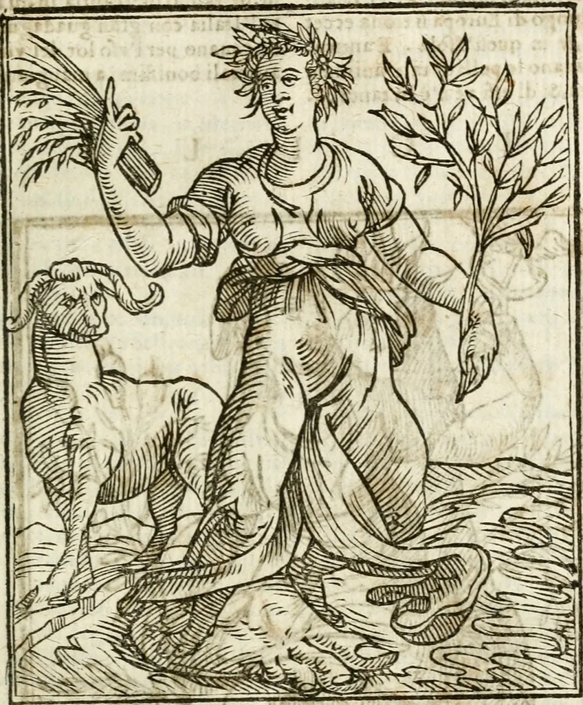 An illustration from Della nouissima Iconologia di Cesare Ripa Perugino Caualier de SS. Mauritio & Lazzaro : parte prima [-terza] : nella quale si descriuono diuerse imagini di virtu, vitij, affetti, passioni humane, arti, discipline, humori, elementi, corpi celesti, prouincie d'Italia, fiumi tutte parte del mondo, & altre infinite materie : opera utile ad oratori, predicatori, poeti, pittori, scultori, disegnatori, & ad'ogni studioso : per inuentar concetti, emblemi, ed'imprese, per diuisare qual si voglia apparato nutiale, funerale, trionsale : per rappresentar poemi drammatici, e per figurare co' suoi proprij simboli ciò che può cadere in pensiero humano : ampliata in quest' ultima editione non solo dallostesso auttore di trecento e cinquantadue imagini con molti discorsi pieni di varia eruditione & con molti indici copiosi, 1625, leaf 446