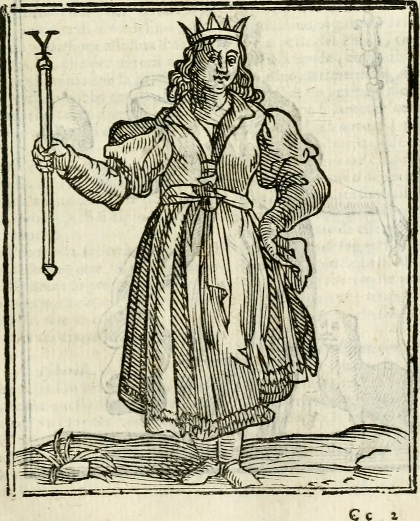 An illustration from Della nouissima Iconologia di Cesare Ripa Perugino Caualier de SS. Mauritio & Lazzaro : parte prima [-terza] : nella quale si descriuono diuerse imagini di virtu, vitij, affetti, passioni humane, arti, discipline, humori, elementi, corpi celesti, prouincie d'Italia, fiumi tutte parte del mondo, & altre infinite materie : opera utile ad oratori, predicatori, poeti, pittori, scultori, disegnatori, & ad'ogni studioso : per inuentar concetti, emblemi, ed'imprese, per diuisare qual si voglia apparato nutiale, funerale, trionsale : per rappresentar poemi drammatici, e per figurare co' suoi proprij simboli ciò che può cadere in pensiero humano : ampliata in quest' ultima editione non solo dallostesso auttore di trecento e cinquantadue imagini con molti discorsi pieni di varia eruditione & con molti indici copiosi, 1625, leaf 462