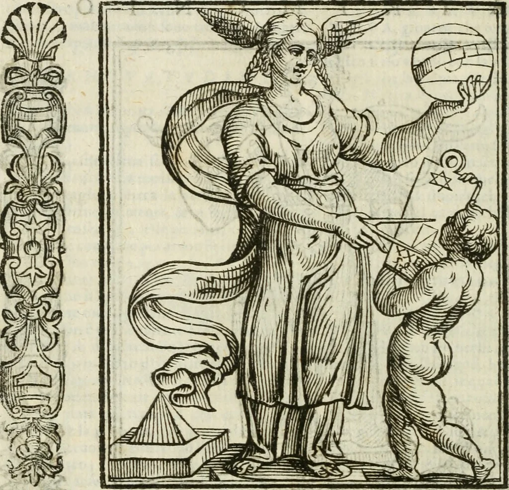An illustration from Della nouissima Iconologia di Cesare Ripa Perugino Caualier de SS. Mauritio & Lazzaro : parte prima [-terza] : nella quale si descriuono diuerse imagini di virtu, vitij, affetti, passioni humane, arti, discipline, humori, elementi, corpi celesti, prouincie d'Italia, fiumi tutte parte del mondo, & altre infinite materie : opera utile ad oratori, predicatori, poeti, pittori, scultori, disegnatori, & ad'ogni studioso : per inuentar concetti, emblemi, ed'imprese, per diuisare qual si voglia apparato nutiale, funerale, trionsale : per rappresentar poemi drammatici, e per figurare co' suoi proprij simboli ciò che può cadere in pensiero humano : ampliata in quest' ultima editione non solo dallostesso auttore di trecento e cinquantadue imagini con molti discorsi pieni di varia eruditione & con molti indici copiosi, 1625, leaf 477