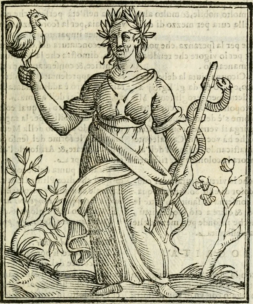 An illustration from Della nouissima Iconologia di Cesare Ripa Perugino Caualier de SS. Mauritio & Lazzaro : parte prima [-terza] : nella quale si descriuono diuerse imagini di virtu, vitij, affetti, passioni humane, arti, discipline, humori, elementi, corpi celesti, prouincie d'Italia, fiumi tutte parte del mondo, & altre infinite materie : opera utile ad oratori, predicatori, poeti, pittori, scultori, disegnatori, & ad'ogni studioso : per inuentar concetti, emblemi, ed'imprese, per diuisare qual si voglia apparato nutiale, funerale, trionsale : per rappresentar poemi drammatici, e per figurare co' suoi proprij simboli ciò che può cadere in pensiero humano : ampliata in quest' ultima editione non solo dallostesso auttore di trecento e cinquantadue imagini con molti discorsi pieni di varia eruditione & con molti indici copiosi, 1625, leaf 480