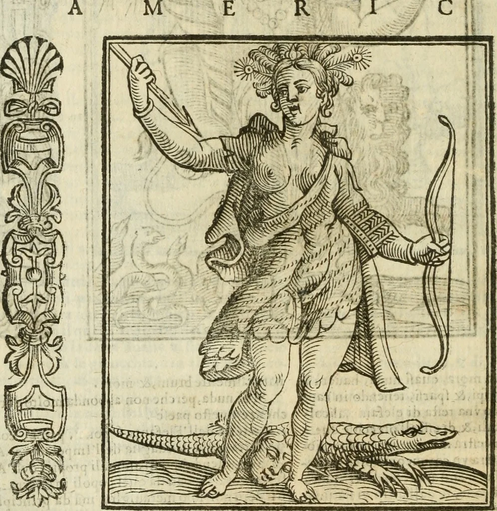 An illustration from Della nouissima Iconologia di Cesare Ripa Perugino Caualier de SS. Mauritio & Lazzaro : parte prima [-terza] : nella quale si descriuono diuerse imagini di virtu, vitij, affetti, passioni humane, arti, discipline, humori, elementi, corpi celesti, prouincie d'Italia, fiumi tutte parte del mondo, & altre infinite materie : opera utile ad oratori, predicatori, poeti, pittori, scultori, disegnatori, & ad'ogni studioso : per inuentar concetti, emblemi, ed'imprese, per diuisare qual si voglia apparato nutiale, funerale, trionsale : per rappresentar poemi drammatici, e per figurare co' suoi proprij simboli ciò che può cadere in pensiero humano : ampliata in quest' ultima editione non solo dallostesso auttore di trecento e cinquantadue imagini con molti discorsi pieni di varia eruditione & con molti indici copiosi, 1625, leaf 509