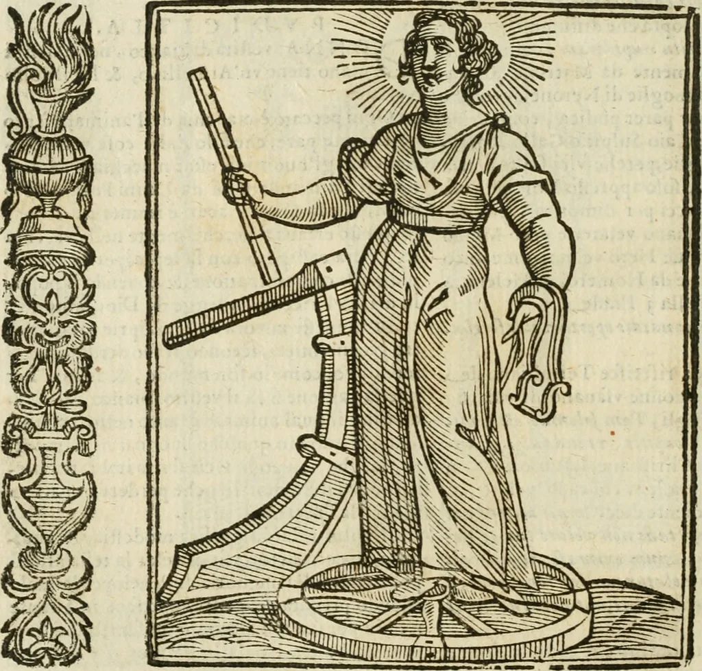 An illustration from Della nouissima Iconologia di Cesare Ripa Perugino Caualier de SS. Mauritio & Lazzaro : parte prima [-terza] : nella quale si descriuono diuerse imagini di virtu, vitij, affetti, passioni humane, arti, discipline, humori, elementi, corpi celesti, prouincie d'Italia, fiumi tutte parte del mondo, & altre infinite materie : opera utile ad oratori, predicatori, poeti, pittori, scultori, disegnatori, & ad'ogni studioso : per inuentar concetti, emblemi, ed'imprese, per diuisare qual si voglia apparato nutiale, funerale, trionsale : per rappresentar poemi drammatici, e per figurare co' suoi proprij simboli ciò che può cadere in pensiero humano : ampliata in quest' ultima editione non solo dallostesso auttore di trecento e cinquantadue imagini con molti discorsi pieni di varia eruditione & con molti indici copiosi, 1625, leaf 607