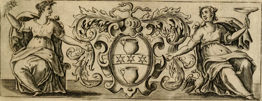An illustration from Della nouissima Iconologia di Cesare Ripa Perugino Caualier de SS. Mauritio & Lazzaro : parte prima [-terza] : nella quale si descriuono diuerse imagini di virtu, vitij, affetti, passioni humane, arti, discipline, humori, elementi, corpi celesti, prouincie d'Italia, fiumi tutte parte del mondo, & altre infinite materie : opera utile ad oratori, predicatori, poeti, pittori, scultori, disegnatori, & ad'ogni studioso : per inuentar concetti, emblemi, ed'imprese, per diuisare qual si voglia apparato nutiale, funerale, trionsale : per rappresentar poemi drammatici, e per figurare co' suoi proprij simboli ciò che può cadere in pensiero humano : ampliata in quest' ultima editione non solo dallostesso auttore di trecento e cinquantadue imagini con molti discorsi pieni di varia eruditione & con molti indici copiosi, 1625, leaf 612
