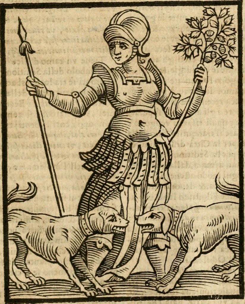 An illustration from Della nouissima Iconologia di Cesare Ripa Perugino Caualier de SS. Mauritio & Lazzaro : parte prima [-terza] : nella quale si descriuono diuerse imagini di virtu, vitij, affetti, passioni humane, arti, discipline, humori, elementi, corpi celesti, prouincie d'Italia, fiumi tutte parte del mondo, & altre infinite materie : opera utile ad oratori, predicatori, poeti, pittori, scultori, disegnatori, & ad'ogni studioso : per inuentar concetti, emblemi, ed'imprese, per diuisare qual si voglia apparato nutiale, funerale, trionsale : per rappresentar poemi drammatici, e per figurare co' suoi proprij simboli ciò che può cadere in pensiero humano : ampliata in quest' ultima editione non solo dallostesso auttore di trecento e cinquantadue imagini con molti discorsi pieni di varia eruditione & con molti indici copiosi, 1625, leaf 666