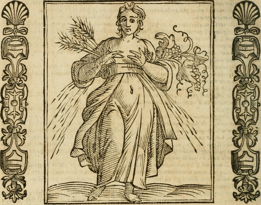An illustration from Della nouissima Iconologia di Cesare Ripa Perugino Caualier de SS. Mauritio & Lazzaro : parte prima [-terza] : nella quale si descriuono diuerse imagini di virtu, vitij, affetti, passioni humane, arti, discipline, humori, elementi, corpi celesti, prouincie d'Italia, fiumi tutte parte del mondo, & altre infinite materie : opera utile ad oratori, predicatori, poeti, pittori, scultori, disegnatori, & ad'ogni studioso : per inuentar concetti, emblemi, ed'imprese, per diuisare qual si voglia apparato nutiale, funerale, trionsale : per rappresentar poemi drammatici, e per figurare co' suoi proprij simboli ciò che può cadere in pensiero humano : ampliata in quest' ultima editione non solo dallostesso auttore di trecento e cinquantadue imagini con molti discorsi pieni di varia eruditione & con molti indici copiosi, 1625, leaf 697