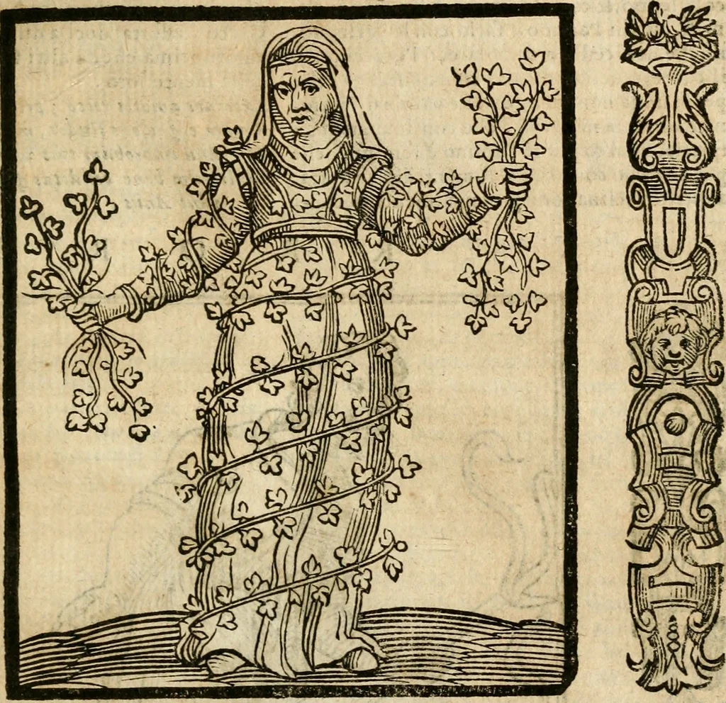 An illustration from Della nouissima Iconologia di Cesare Ripa Perugino Caualier de SS. Mauritio & Lazzaro : parte prima [-terza] : nella quale si descriuono diuerse imagini di virtu, vitij, affetti, passioni humane, arti, discipline, humori, elementi, corpi celesti, prouincie d'Italia, fiumi tutte parte del mondo, & altre infinite materie : opera utile ad oratori, predicatori, poeti, pittori, scultori, disegnatori, & ad'ogni studioso : per inuentar concetti, emblemi, ed'imprese, per diuisare qual si voglia apparato nutiale, funerale, trionsale : per rappresentar poemi drammatici, e per figurare co' suoi proprij simboli ciò che può cadere in pensiero humano : ampliata in quest' ultima editione non solo dallostesso auttore di trecento e cinquantadue imagini con molti discorsi pieni di varia eruditione & con molti indici copiosi, 1625, leaf 732