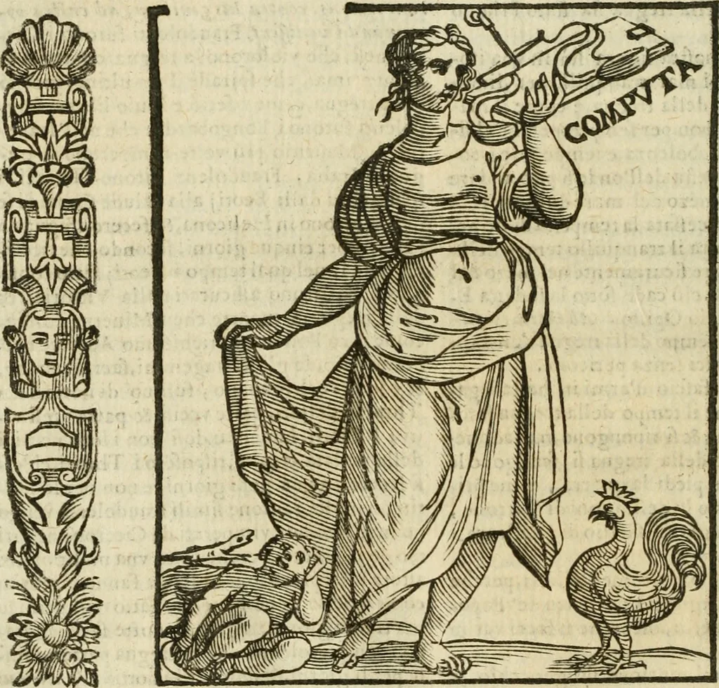 An illustration from Della nouissima Iconologia di Cesare Ripa Perugino Caualier de SS. Mauritio & Lazzaro : parte prima [-terza] : nella quale si descriuono diuerse imagini di virtu, vitij, affetti, passioni humane, arti, discipline, humori, elementi, corpi celesti, prouincie d'Italia, fiumi tutte parte del mondo, & altre infinite materie : opera utile ad oratori, predicatori, poeti, pittori, scultori, disegnatori, & ad'ogni studioso : per inuentar concetti, emblemi, ed'imprese, per diuisare qual si voglia apparato nutiale, funerale, trionsale : per rappresentar poemi drammatici, e per figurare co' suoi proprij simboli ciò che può cadere in pensiero humano : ampliata in quest' ultima editione non solo dallostesso auttore di trecento e cinquantadue imagini con molti discorsi pieni di varia eruditione & con molti indici copiosi, 1625, leaf 745