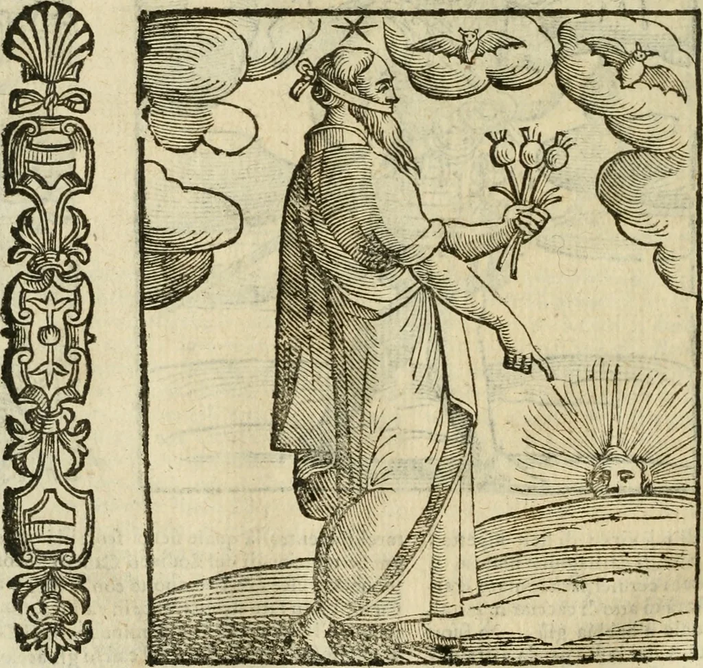 An illustration from Della nouissima Iconologia di Cesare Ripa Perugino Caualier de SS. Mauritio & Lazzaro : parte prima [-terza] : nella quale si descriuono diuerse imagini di virtu, vitij, affetti, passioni humane, arti, discipline, humori, elementi, corpi celesti, prouincie d'Italia, fiumi tutte parte del mondo, & altre infinite materie : opera utile ad oratori, predicatori, poeti, pittori, scultori, disegnatori, & ad'ogni studioso : per inuentar concetti, emblemi, ed'imprese, per diuisare qual si voglia apparato nutiale, funerale, trionsale : per rappresentar poemi drammatici, e per figurare co' suoi proprij simboli ciò che può cadere in pensiero humano : ampliata in quest' ultima editione non solo dallostesso auttore di trecento e cinquantadue imagini con molti discorsi pieni di varia eruditione & con molti indici copiosi, 1625, leaf 775