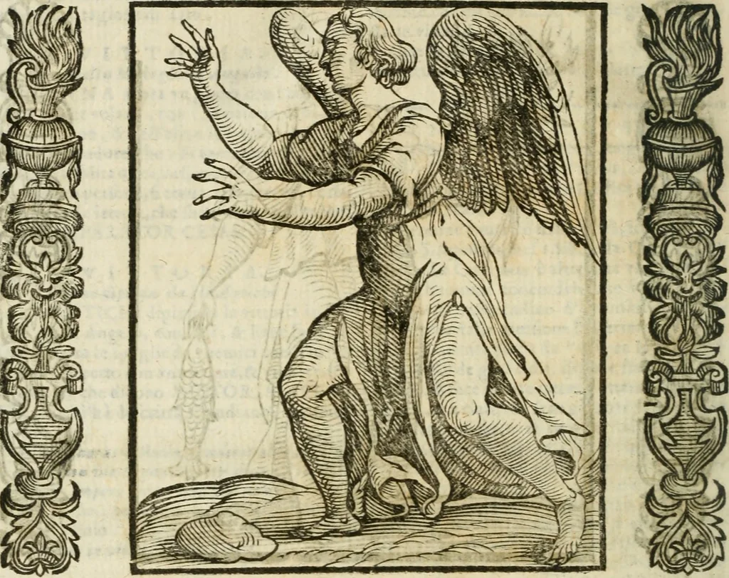An illustration from Della nouissima Iconologia di Cesare Ripa Perugino Caualier de SS. Mauritio & Lazzaro : parte prima [-terza] : nella quale si descriuono diuerse imagini di virtu, vitij, affetti, passioni humane, arti, discipline, humori, elementi, corpi celesti, prouincie d'Italia, fiumi tutte parte del mondo, & altre infinite materie : opera utile ad oratori, predicatori, poeti, pittori, scultori, disegnatori, & ad'ogni studioso : per inuentar concetti, emblemi, ed'imprese, per diuisare qual si voglia apparato nutiale, funerale, trionsale : per rappresentar poemi drammatici, e per figurare co' suoi proprij simboli ciò che può cadere in pensiero humano : ampliata in quest' ultima editione non solo dallostesso auttore di trecento e cinquantadue imagini con molti discorsi pieni di varia eruditione & con molti indici copiosi, 1625, leaf 801