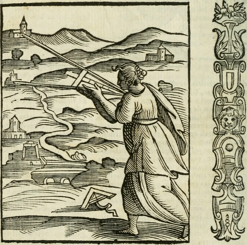An illustration from Della nouissima Iconologia di Cesare Ripa Perugino Caualier de SS. Mauritio & Lazzaro : parte prima [-terza] : nella quale si descriuono diuerse imagini di virtu, vitij, affetti, passioni humane, arti, discipline, humori, elementi, corpi celesti, prouincie d'Italia, fiumi tutte parte del mondo, & altre infinite materie : opera utile ad oratori, predicatori, poeti, pittori, scultori, disegnatori, & ad'ogni studioso : per inuentar concetti, emblemi, ed'imprese, per diuisare qual si voglia apparato nutiale, funerale, trionsale : per rappresentar poemi drammatici, e per figurare co' suoi proprij simboli ciò che può cadere in pensiero humano : ampliata in quest' ultima editione non solo dallostesso auttore di trecento e cinquantadue imagini con molti discorsi pieni di varia eruditione & con molti indici copiosi, 1625, leaf 85