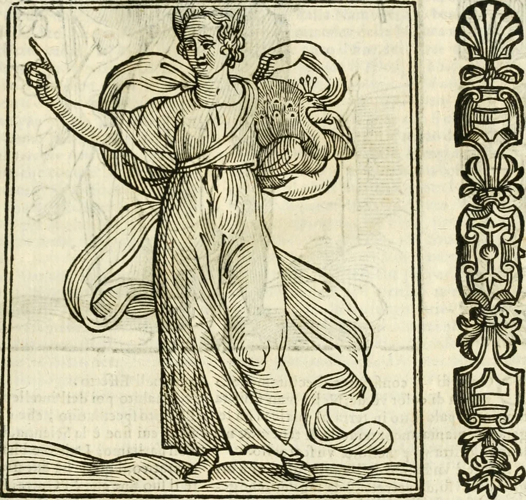 An illustration from Della novissima iconologia, 1624, leaf 112