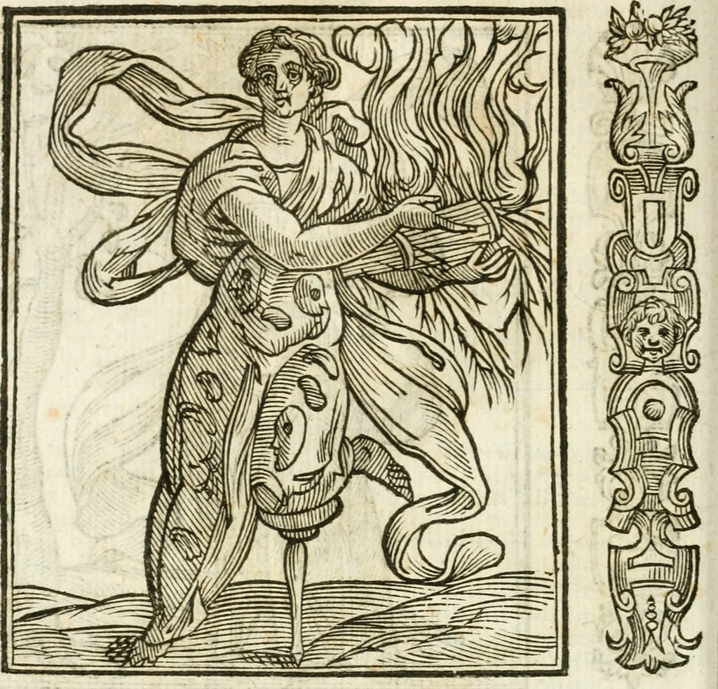 An illustration from Della novissima iconologia, 1624, leaf 145