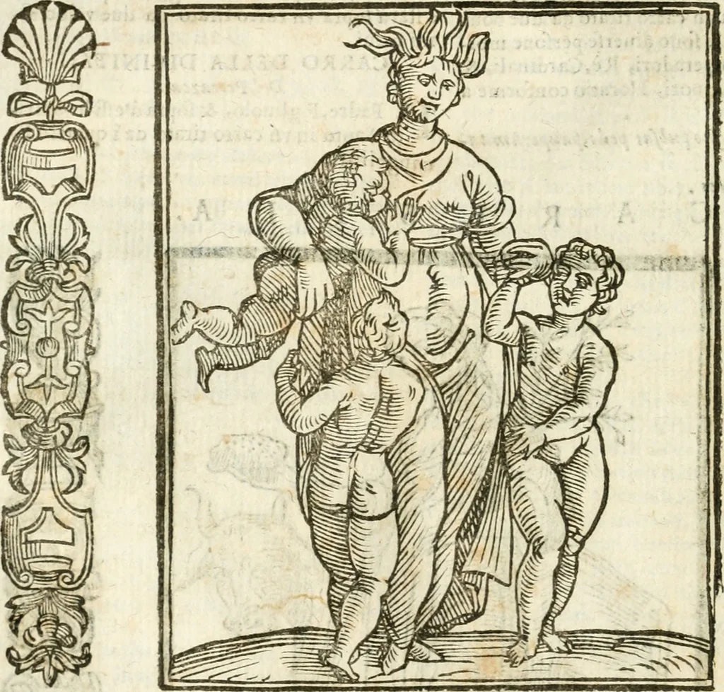An illustration from Della novissima iconologia, 1624, leaf 157