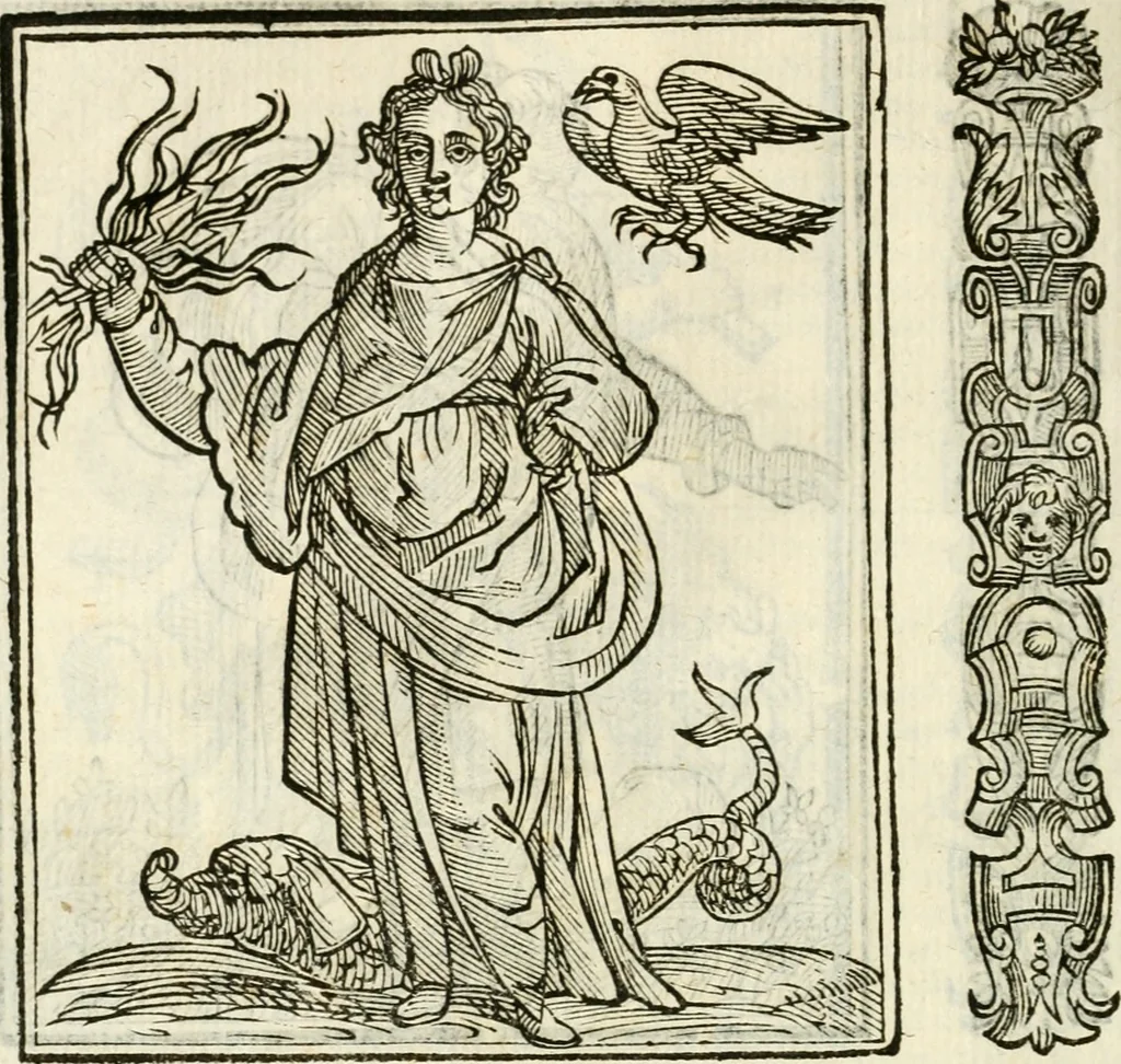 An illustration from Della novissima iconologia, 1624, leaf 163