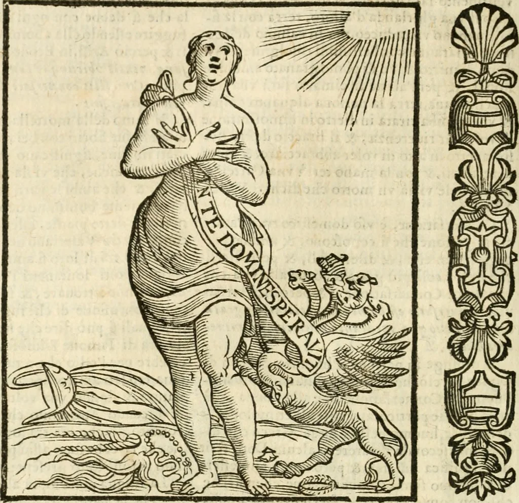 An illustration from Della novissima iconologia, 1624, leaf 197