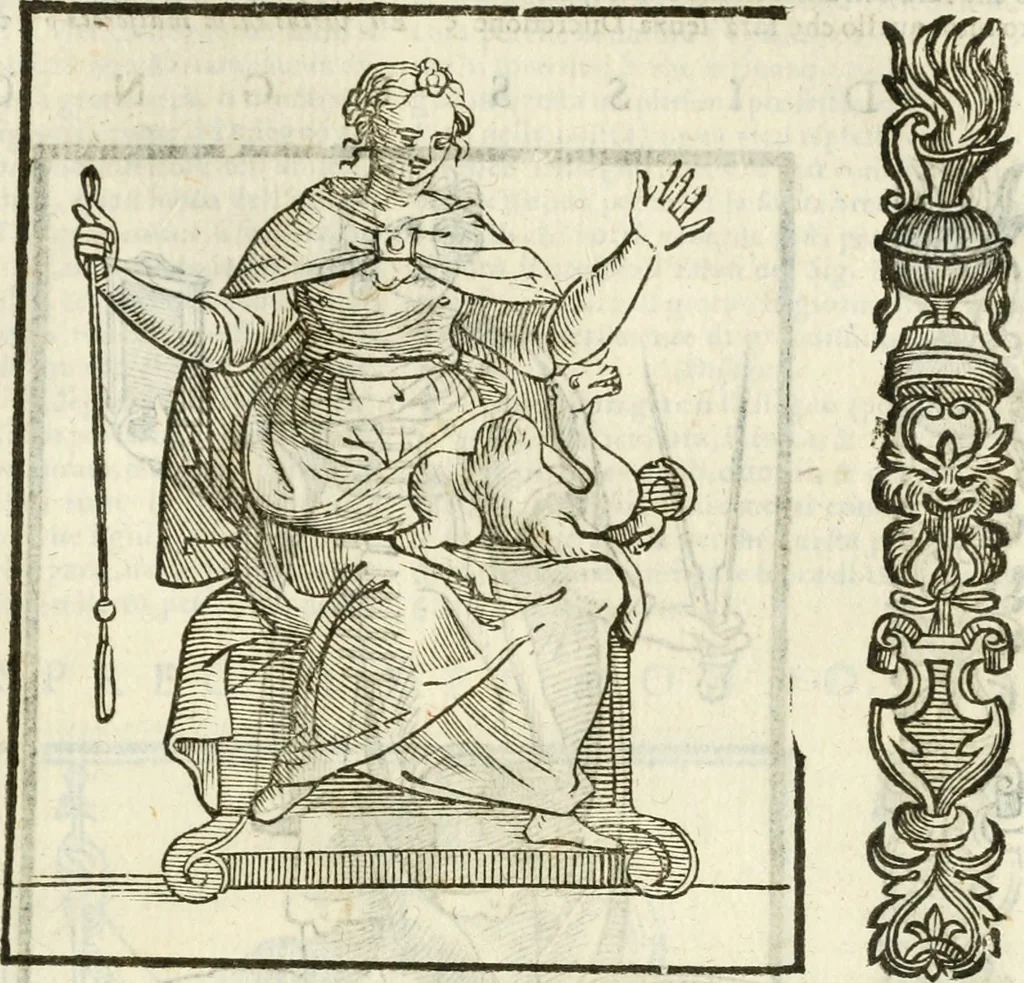 An illustration from Della novissima iconologia, 1624, leaf 242