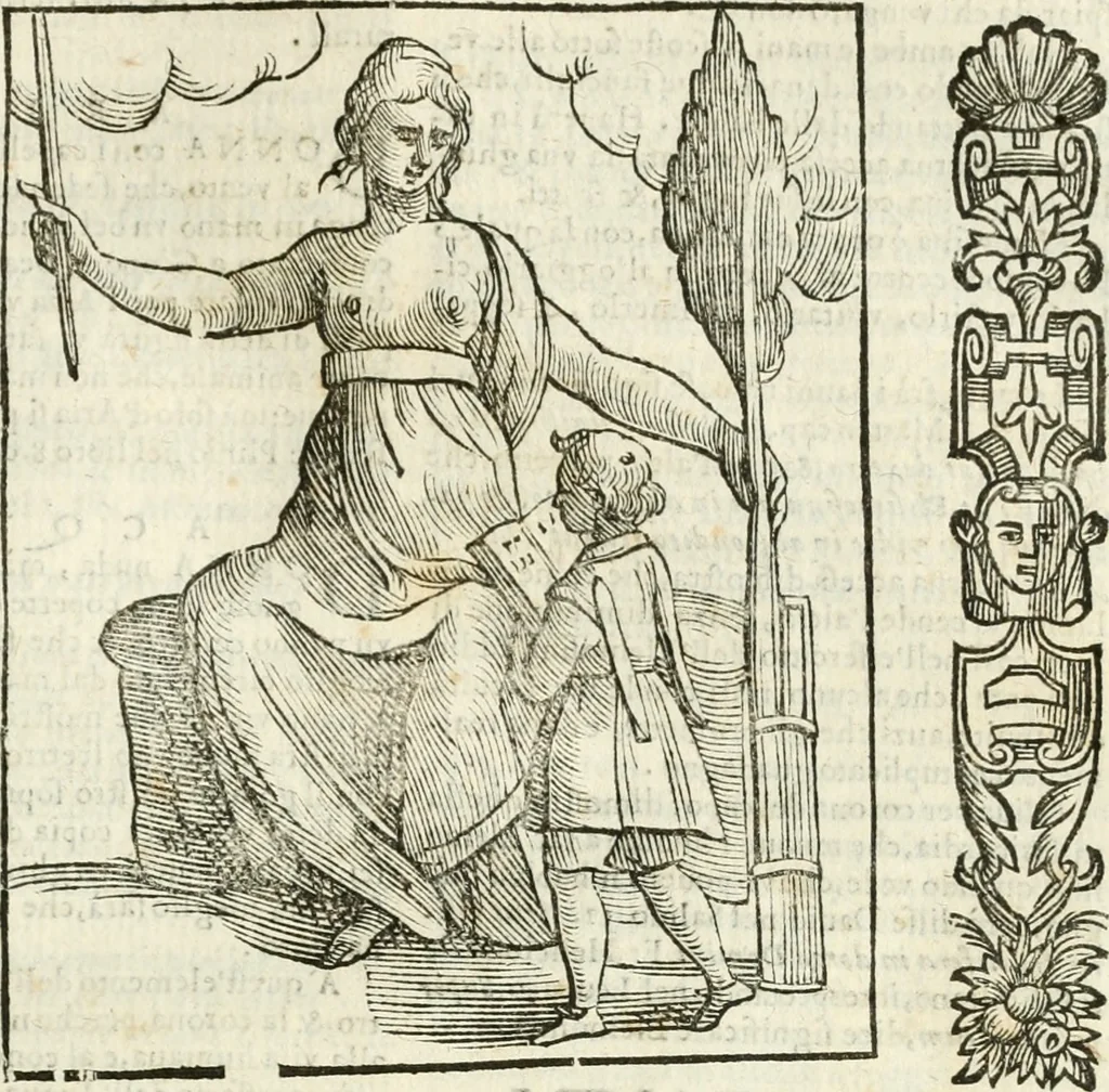 An illustration from Della novissima iconologia, 1624, leaf 256