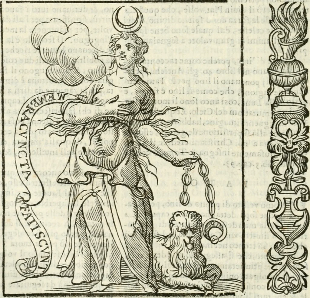 An illustration from Della novissima iconologia, 1624, leaf 285