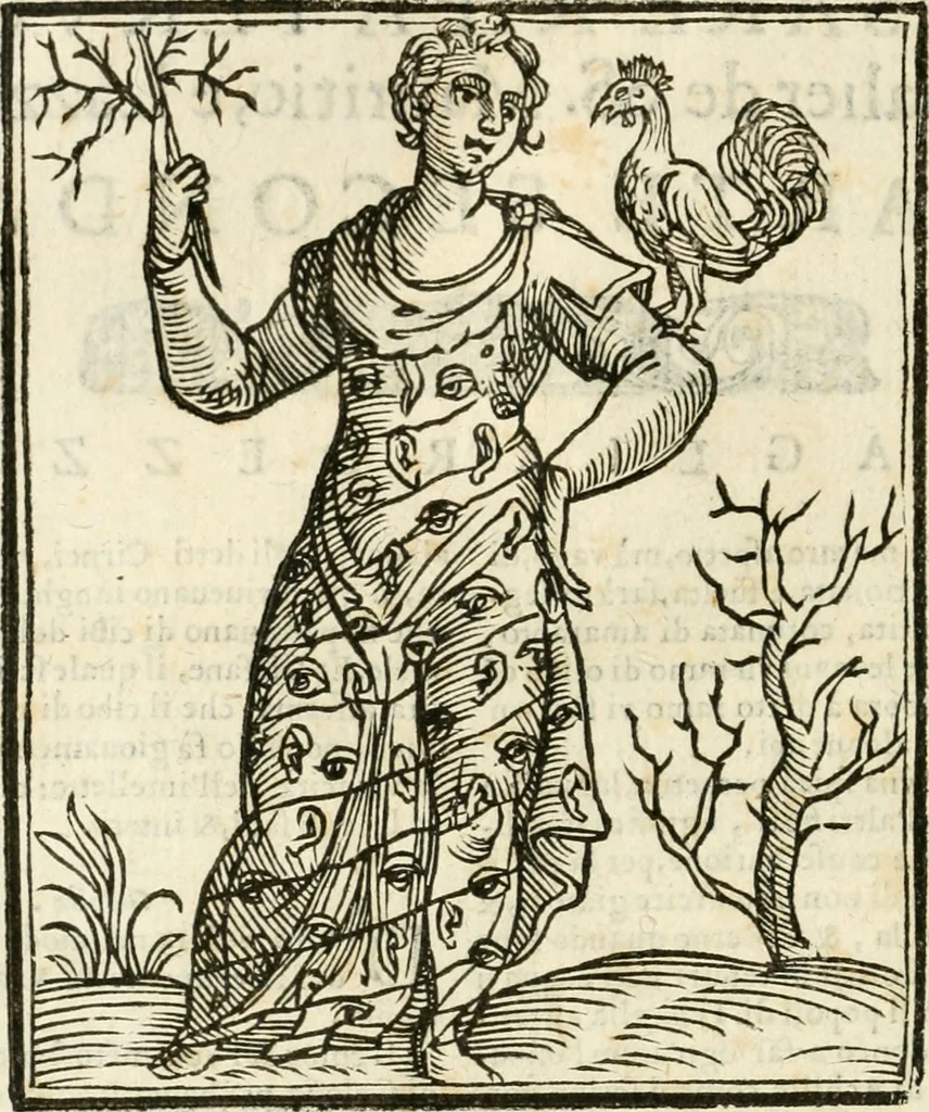 An illustration from Della novissima iconologia, 1624, leaf 335