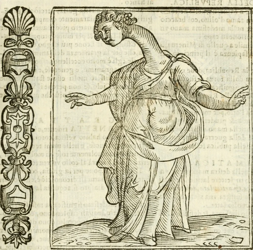 An illustration from Della novissima iconologia, 1624, leaf 350