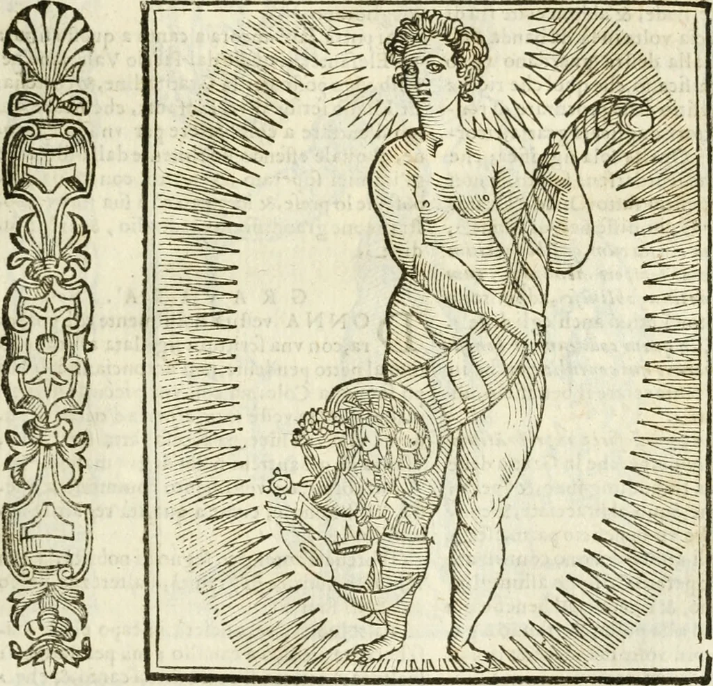 An illustration from Della novissima iconologia, 1624, leaf 352